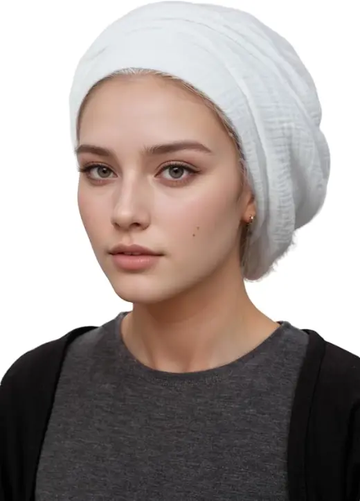 Soft Cotton Wrap in White