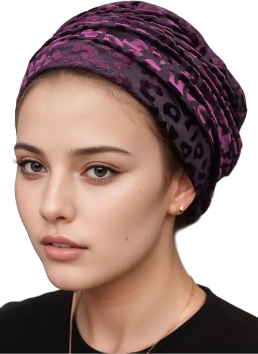 Everyday Slouchy Beret in Purple